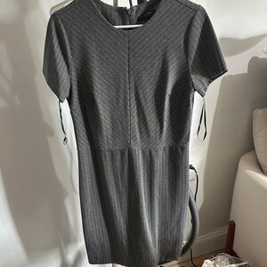 Banana Republic Charcoal Pinstripe Mini Dress